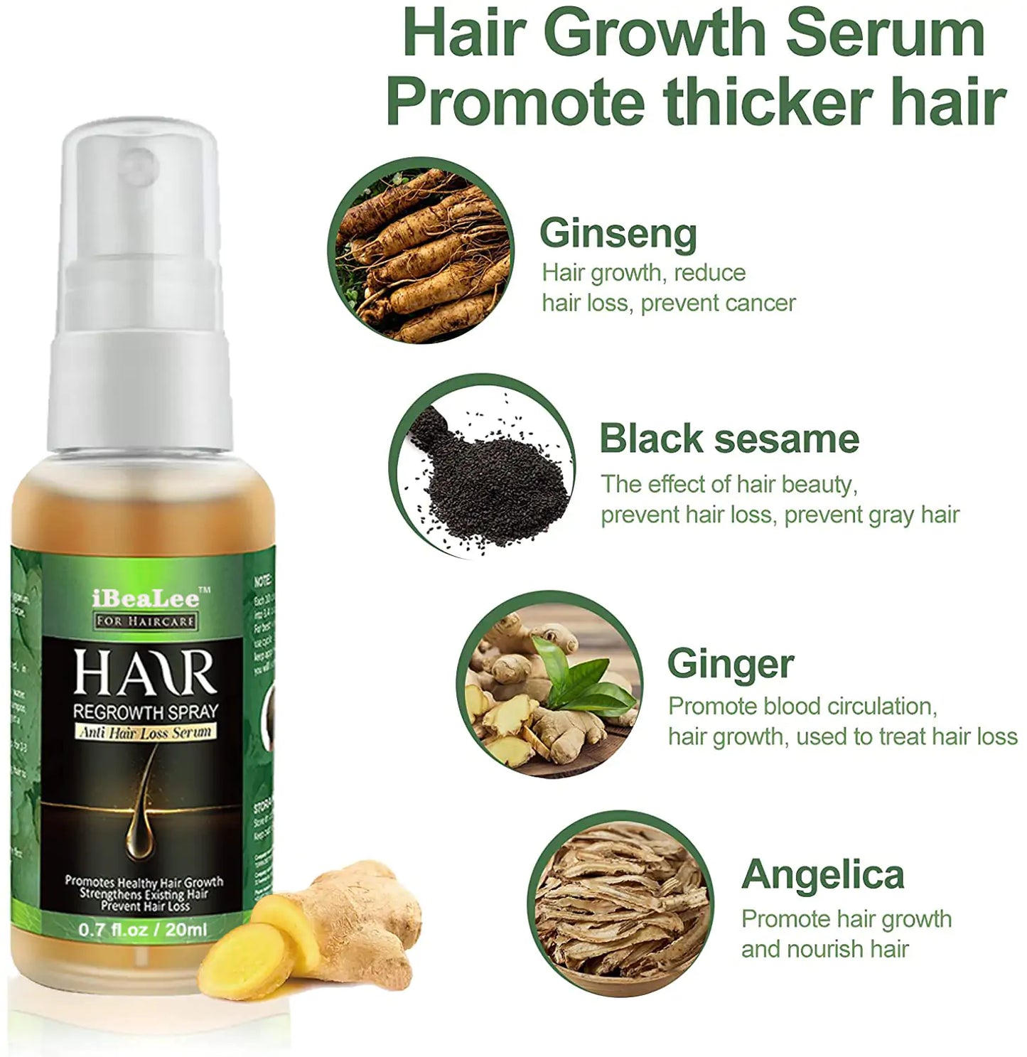 Ginger Hair Growth Spray